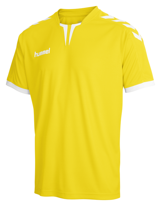 TSHIRT HUMMEL CORE SS POLY JERSEY JAUNE