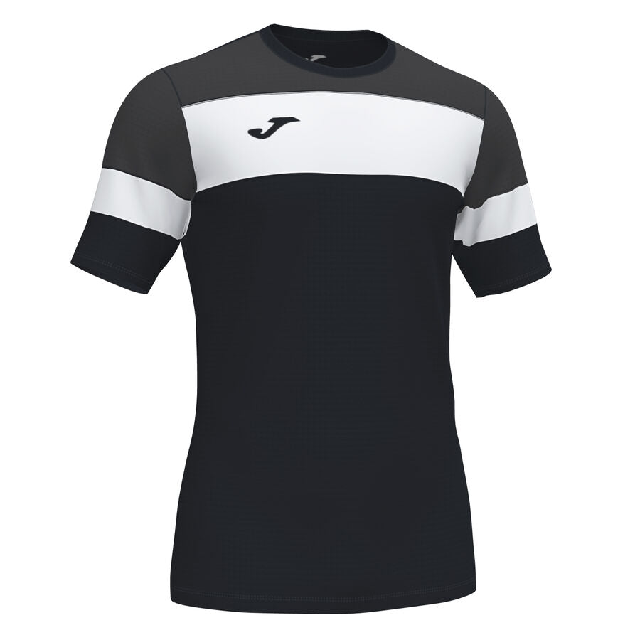 TSHIRT JOMA Coton Crew IV NOIR GRIS