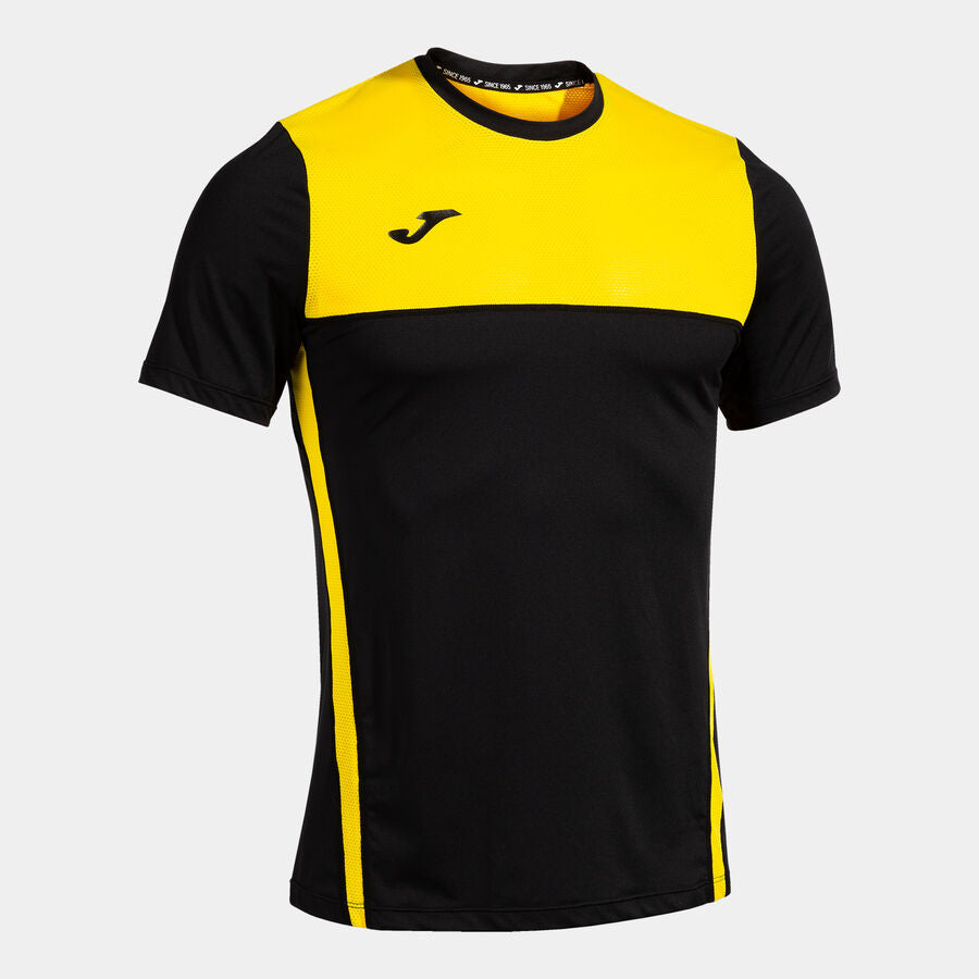 TSHIRT JOMA R-TRAIL NATURE MEN NOIR/JAUNE
