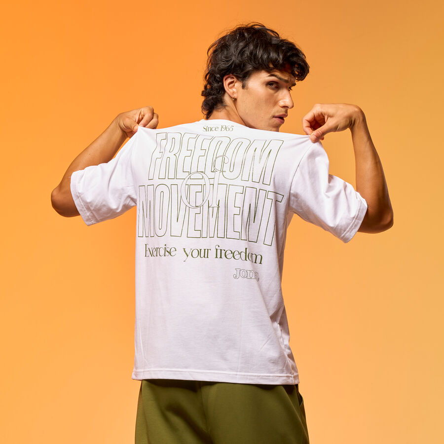 TSHIRT JOMA STEP HOMME Coton BLANC