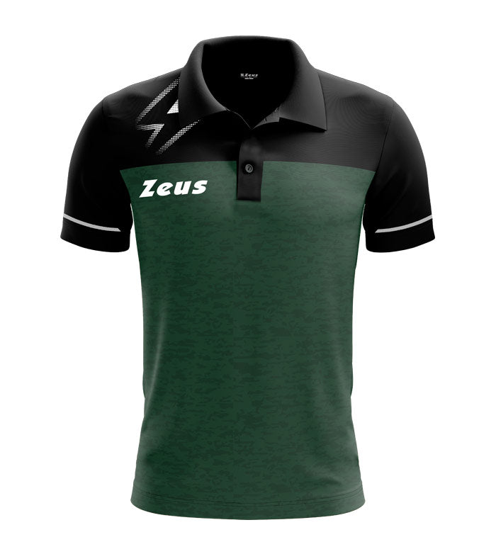 POLO ZEUS BIKOLOR MEN VERT MILITAIRE