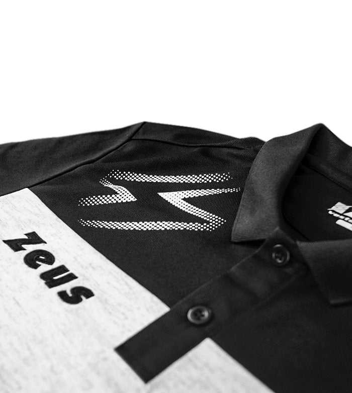 POLO ZEUS BIKOLOR MEN BLANC/NOIR