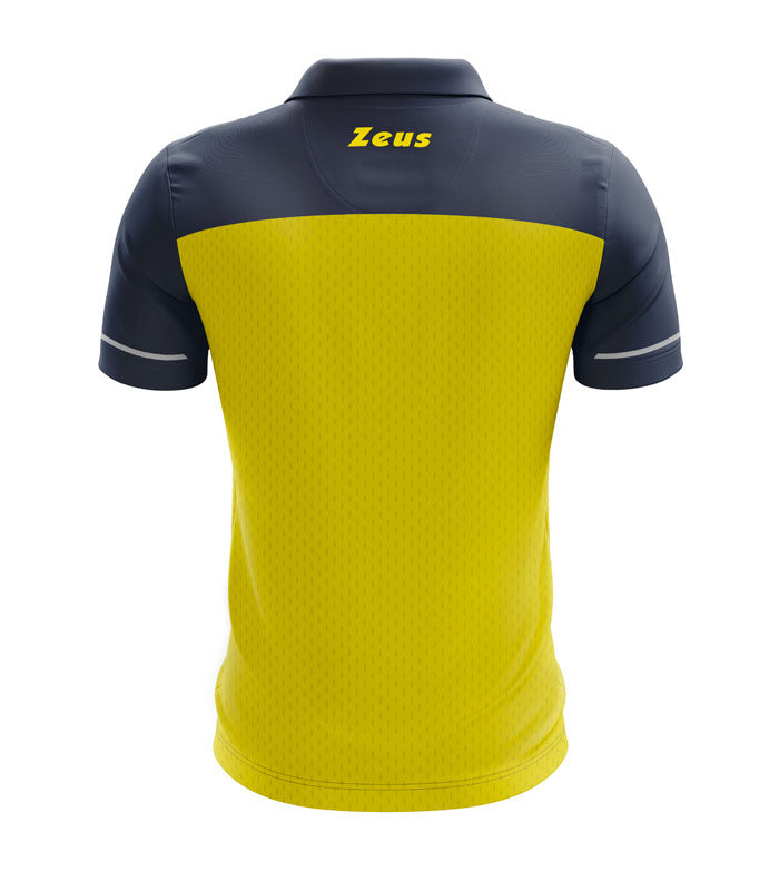 POLO ZEUS BIKOLOR MEN JAUNE/BLEU MARINE