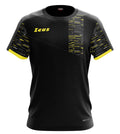 TSHIRT ZEUS COTON GLITCH MEN NOIR/JAUNE