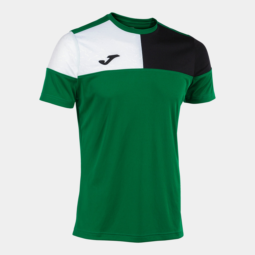 TSHIRT JOMA CREW V MEN VERT/NOIR