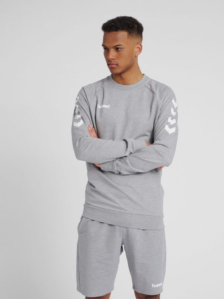 SWEAT HUMMEL HMLGO COTON HOMME GRIS