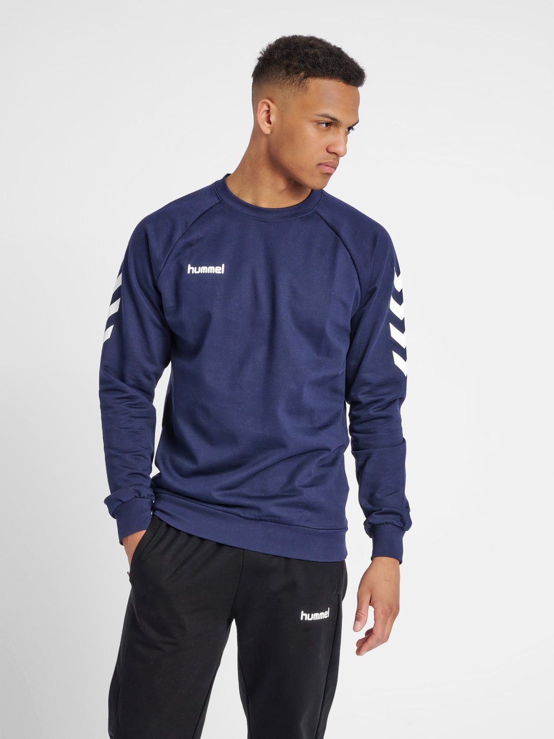 SWEAT HUMMEL HMLGO COTON HOMME BLEU MARINE