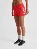 SHORT HUMMEL hmlCORE XK POLY SHORTS FEMME ROUGE