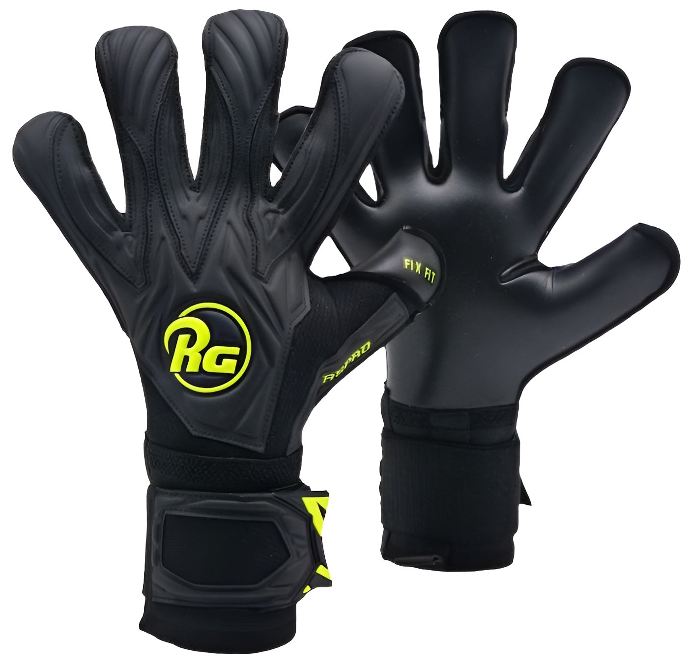 GANTS DE GARDIEN RG - Aspro Blackout Noir/Jaune
