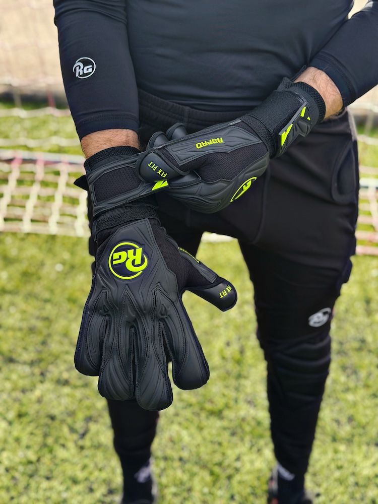 GANTS DE GARDIEN RG - Aspro Blackout Noir/Jaune