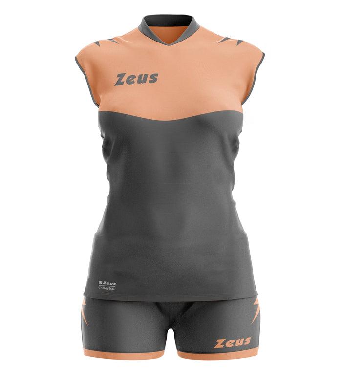 ENSEMBLE VOLLEYBALL ZEUS SARA FEMME GRIS/ROSE CORAIL