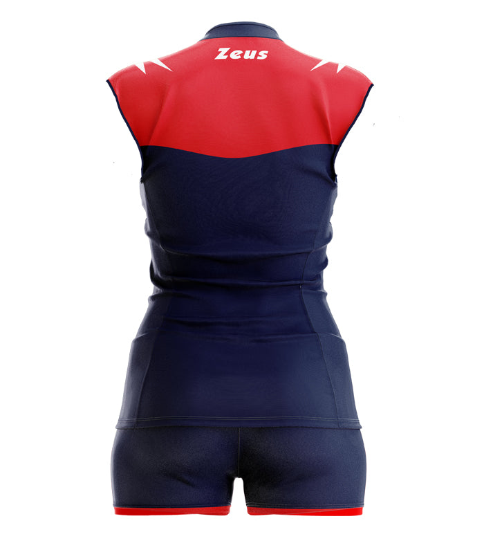 ENSEMBLE VOLLEYBALL ZEUS SARA FEMME BLEU MARINE/ROUGE