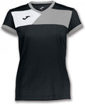 TSHIRT JOMA CREW II FEMME NOIR/GRIS