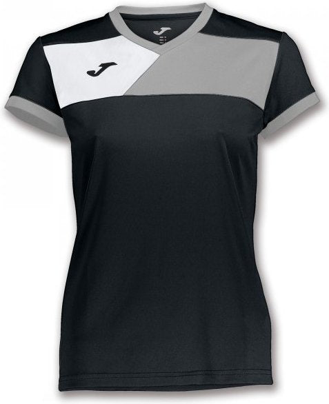 TSHIRT JOMA CREW II FEMME NOIR/GRIS