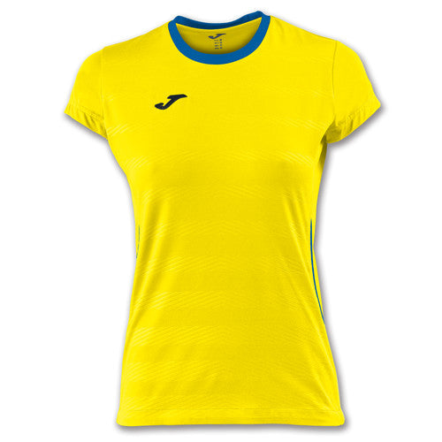 TSHIRT JOMA MODENA FEMME JAUNE/BLEU