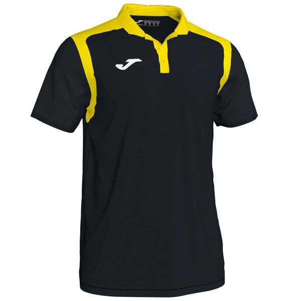 POLO JOMA CHAMPION V HOMME NOIR/JAUNE